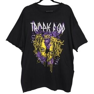 Trippie Redd 1400 Art Graphic T-shirt Mens XL Black Short Sleeve Rap Music
